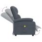 Preview: Massagesessel Dunkelgrau Samt