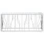Preview: Couchtisch 110x45x45 cm Edelstahl und Glas