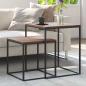 Preview: ARDEBO.de - Couchtisch-Set 2-tlg. Holzwerkstoff und Metall