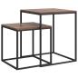 Preview: Couchtisch-Set 2-tlg. Holzwerkstoff und Metall
