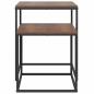 Preview: Couchtisch-Set 2-tlg. Holzwerkstoff und Metall