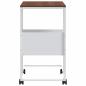 Preview: Beistelltisch mit Rollen Wei? 55x36x63,5 cm Holzwerkstoff