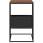 Preview: Beistelltisch Schwarz 55x36x59,5 cm Holzwerkstoff