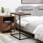 Preview: Beistelltisch Schwarz 55x35x66 cm Holzwerkstoff
