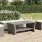 Preview: ARDEBO.de - Couchtisch Grau 100x50x40 cm Poly Rattan