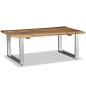 Preview: Couchtisch Altholz Massiv 100x60x38 cm