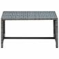 Preview: Couchtisch Anthrazit 70x40x38 cm Poly Rattan