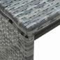 Preview: Couchtisch Anthrazit 70x40x38 cm Poly Rattan