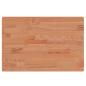 Preview: Tischplatte 60x40x1,5 cm Rechteckig Massivholz Buche
