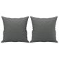 Preview: 2-Sitzer-Sofa mit Zierkissen Dunkelgrau 120 cm Stoff