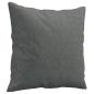 Preview: 2-Sitzer-Sofa mit Zierkissen Dunkelgrau 120 cm Stoff