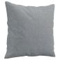 Preview: 2-Sitzer-Sofa mit Zierkissen Hellgrau 140 cm Stoff