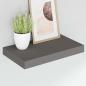 Preview: Schweberegale 2 Stk. Hochglanz-Grau 40x23,5x3,8 cm MDF