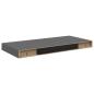 Preview: Schweberegal Hochglanz-Grau 50x23,5x3,8 cm MDF