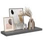 Preview: Schweberegal Hochglanz-Grau 80x23,5x3,8 cm MDF