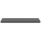Preview: Schweberegal Hochglanz-Grau 80x23,5x3,8 cm MDF