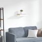 Preview: ARDEBO.de - Schweberegal Weiß 50x23,5x3,8 cm MDF