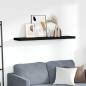 Preview: ARDEBO.de - Schweberegal Schwarz 120x23,5x3,8 cm MDF
