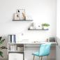Preview: Schweberegale 2 Stk. Grau 80x23,5x3,8 cm MDF