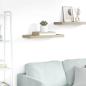 Preview: ARDEBO.de - Schwebendes Wandregal Eichefarben 60x23,5x3,8 cm MDF