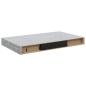 Preview: Schweberegal Betongrau 40x23,5x3,8 cm MDF