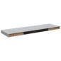 Preview: Schweberegale 2 Stk. Betongrau 80x23,5x3,8 cm MDF