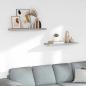 Preview: Schweberegale 2 Stk. Betongrau 80x23,5x3,8 cm MDF