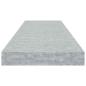 Preview: Schweberegale 2 Stk. Betongrau 80x23,5x3,8 cm MDF