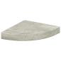 Preview: Eck-Schweberegale 2 Stk. Betongrau 25x25x3,8 cm MDF