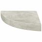 Preview: Eck-Schweberegale 2 Stk. Betongrau 25x25x3,8 cm MDF