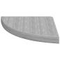 Preview: Eck-Schweberegale 2 Stk. Betongrau 35x35x3,8 cm MDF