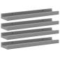 Preview: Wandregale 4 Stk. Grau 40x9x3 cm