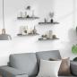 Preview: Wandregale 4 Stk. Grau 40x9x3 cm