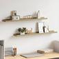 Preview: ARDEBO.de - Wandregale 2 Stk. Sonoma-Eiche 80 x 9 x 3 cm