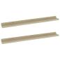 Preview: Wandregale 2 Stk. Sonoma-Eiche 80 x 9 x 3 cm