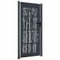 Preview: Gartentor Anthrazit 100x200 cm Stahl Bambus-Design