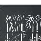 Preview: Gartentor Anthrazit 100x200 cm Stahl Bambus-Design