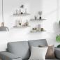 Preview: Wandregale 4 Stk. Betongrau 40x9x3 cm