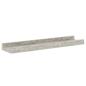 Preview: Wandregale 4 Stk. Betongrau 40x9x3 cm