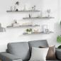 Preview: Wandregale 4 Stk. Betongrau 80x9x3 cm