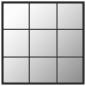 Preview: Wandspiegel Schwarz 60x60 cm Metall