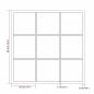 Preview: Wandspiegel Schwarz 60x60 cm Metall