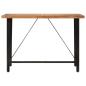 Preview: Bartisch 150x70x107 cm Massivholz Akazie und Eisen