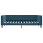 Preview: Tagesbett Ausziehbar Blau 100x200 cm Samt