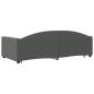 Preview: Tagesbett Ausziehbar mit Schubladen Dunkelgrau 100x200 cm Stoff