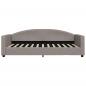 Preview: Tagesbett Ausziehbar mit Schubladen Taupe 100x200 cm Stoff