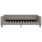 Preview: Tagesbett Ausziehbar mit Schubladen Taupe 90x200 cm Stoff