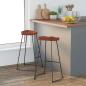 Preview: ARDEBO.de - Gavin Barhocker 2 Stk. 50x40x78 cm Massivholz Mango