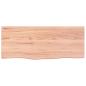 Preview: Tischplatte Hellbraun 100x40x(2-4)cm Massivholz Eiche Behandelt