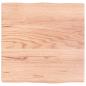 Preview: Tischplatte 40x40x(2-4) cm Massivholz Behandelt Baumkante
